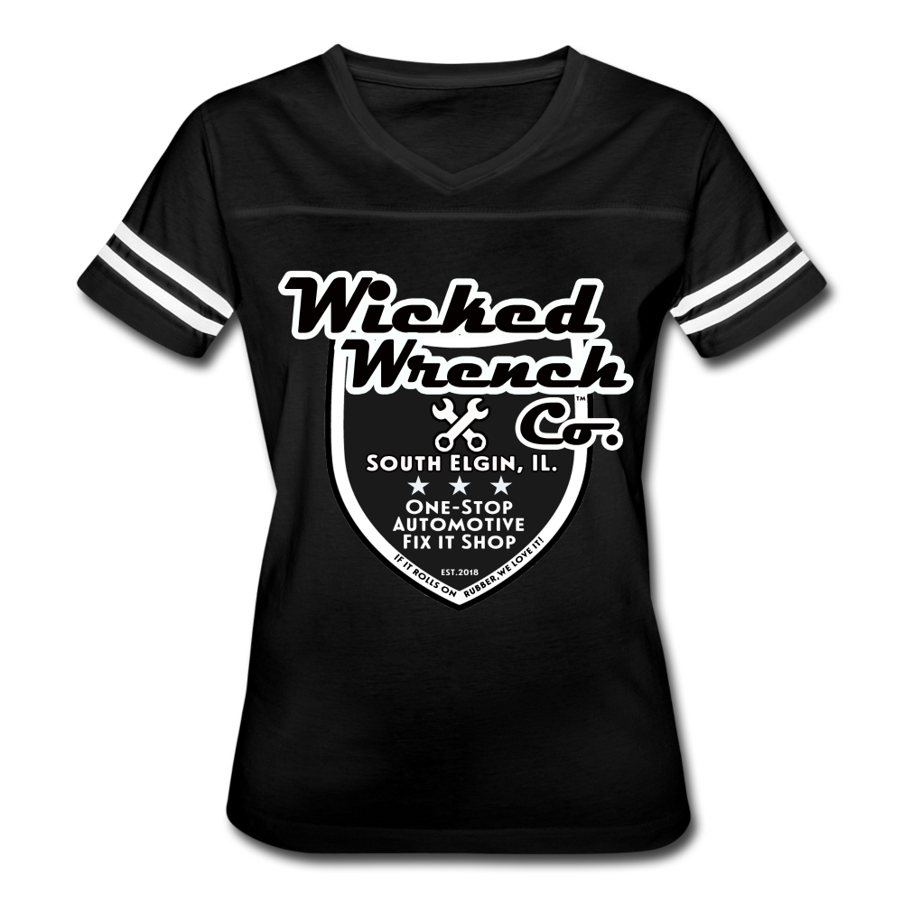 Women’s Vintage Sport T-Shirt - black/white