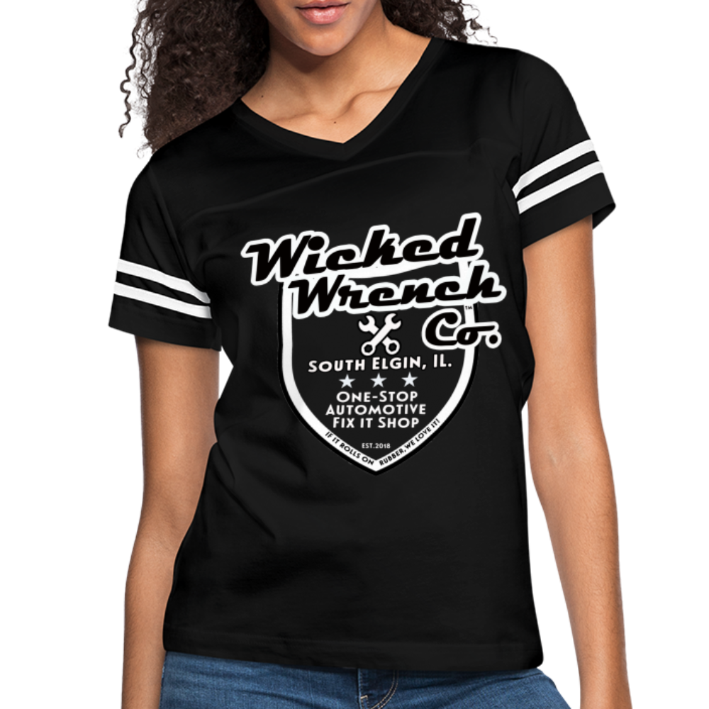 Women’s Vintage Sport T-Shirt - black/white