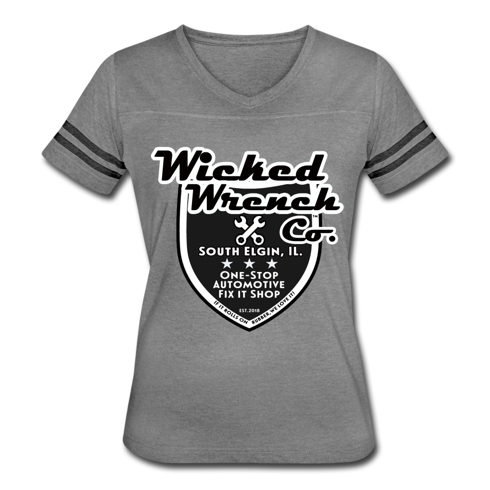 Women’s Vintage Sport T-Shirt - heather gray/charcoal