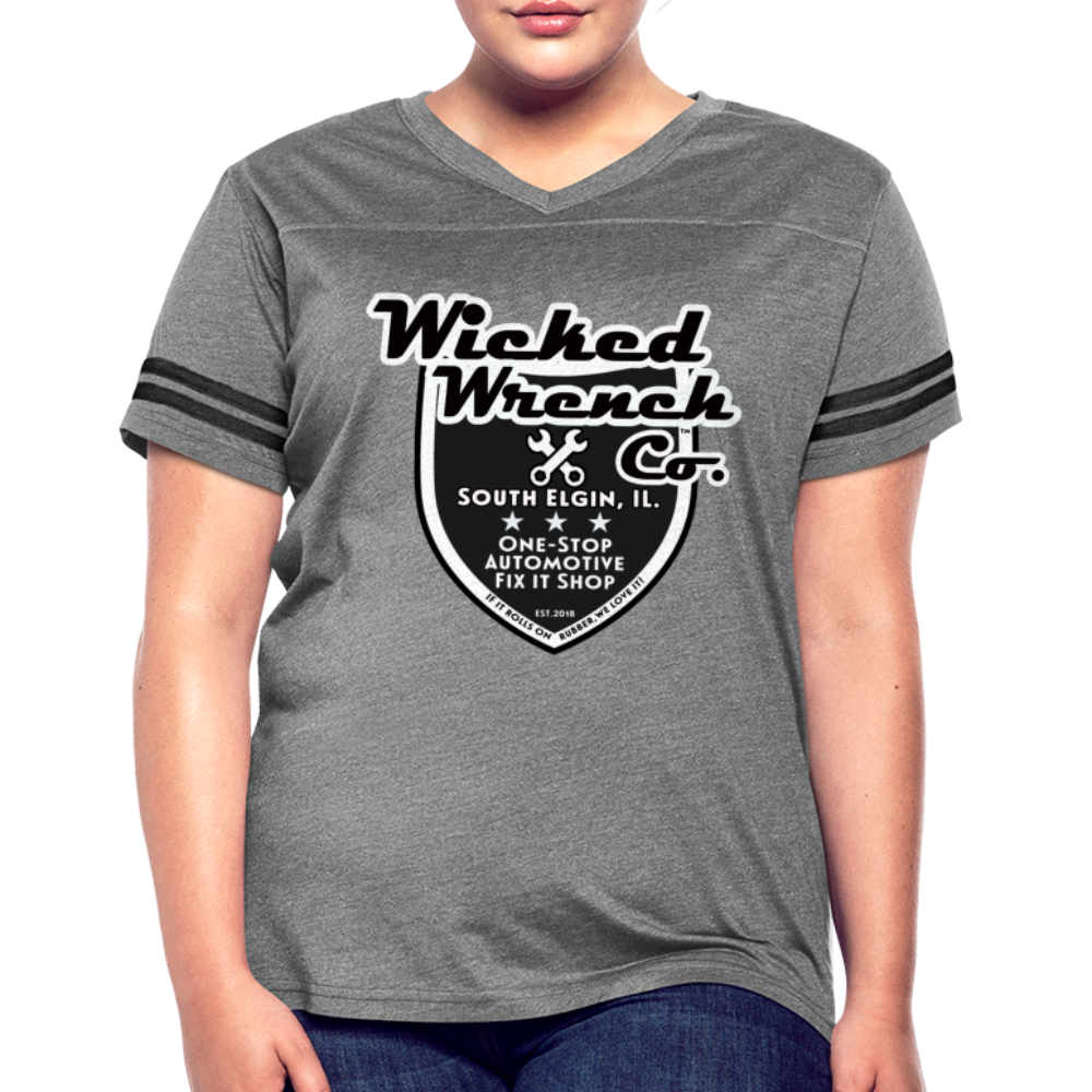 Women’s Vintage Sport T-Shirt - heather gray/charcoal