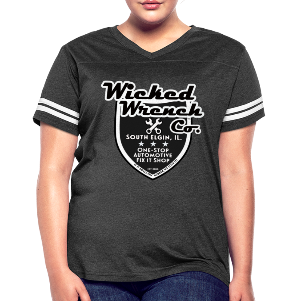 Women’s Vintage Sport T-Shirt - vintage smoke/white