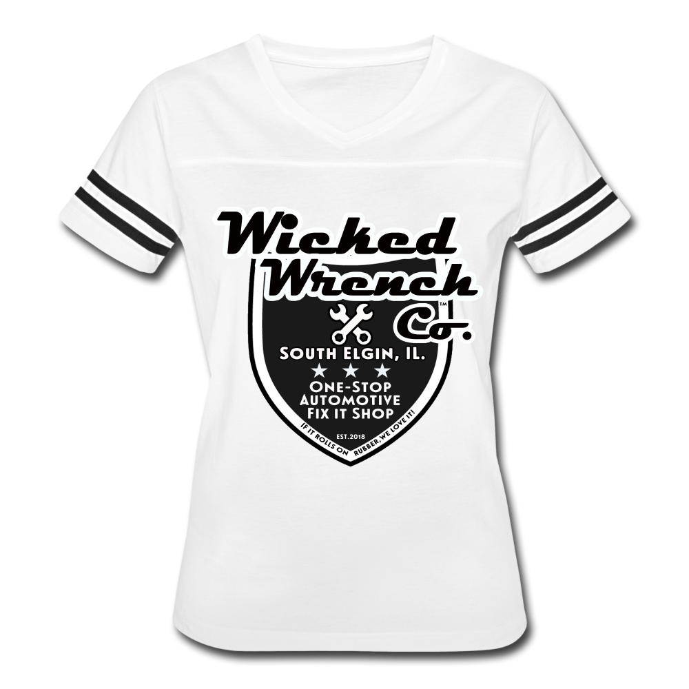 Women’s Vintage Sport T-Shirt - white/black