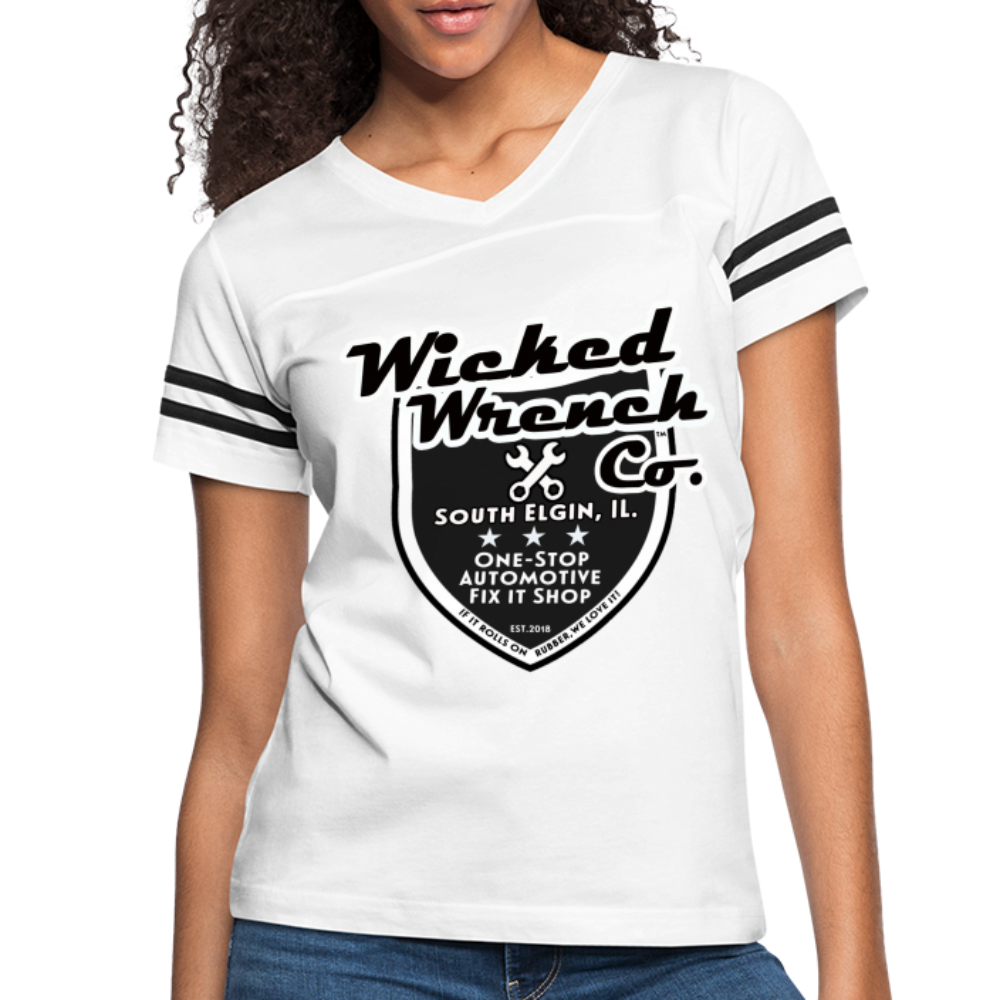 Women’s Vintage Sport T-Shirt - white/black