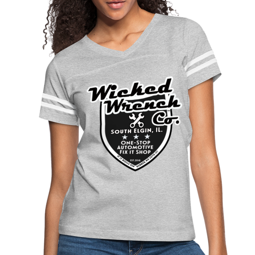 Women’s Vintage Sport T-Shirt - heather gray/white