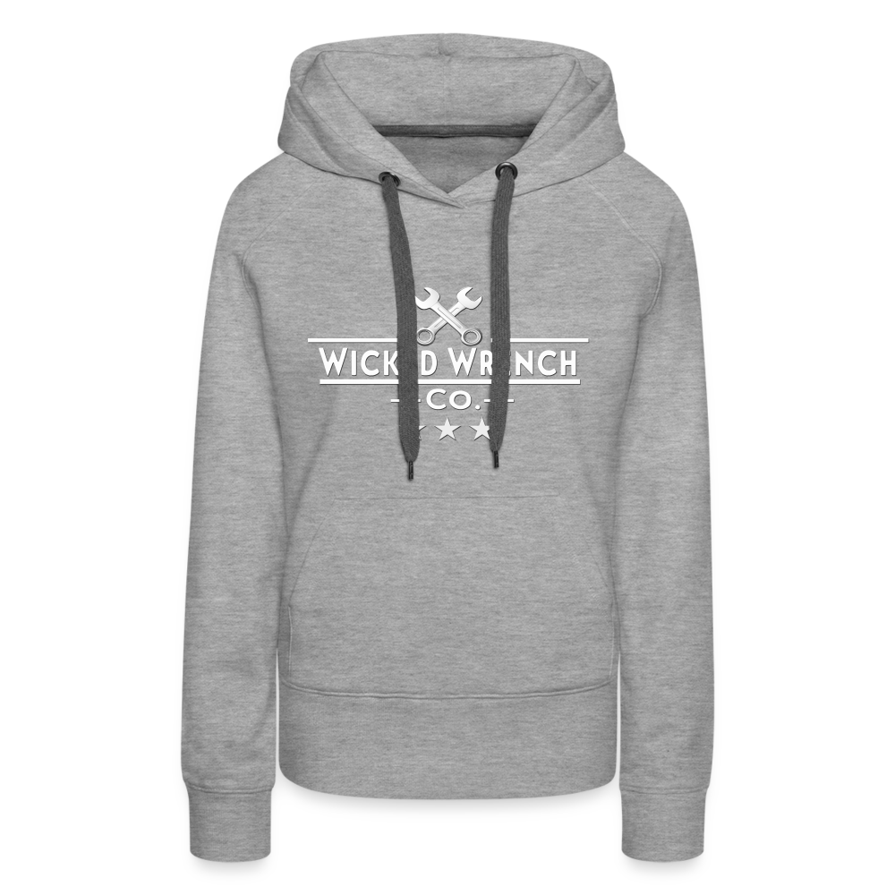 Wicked Wrench Co. Women’s Premium Hoodie - heather grey