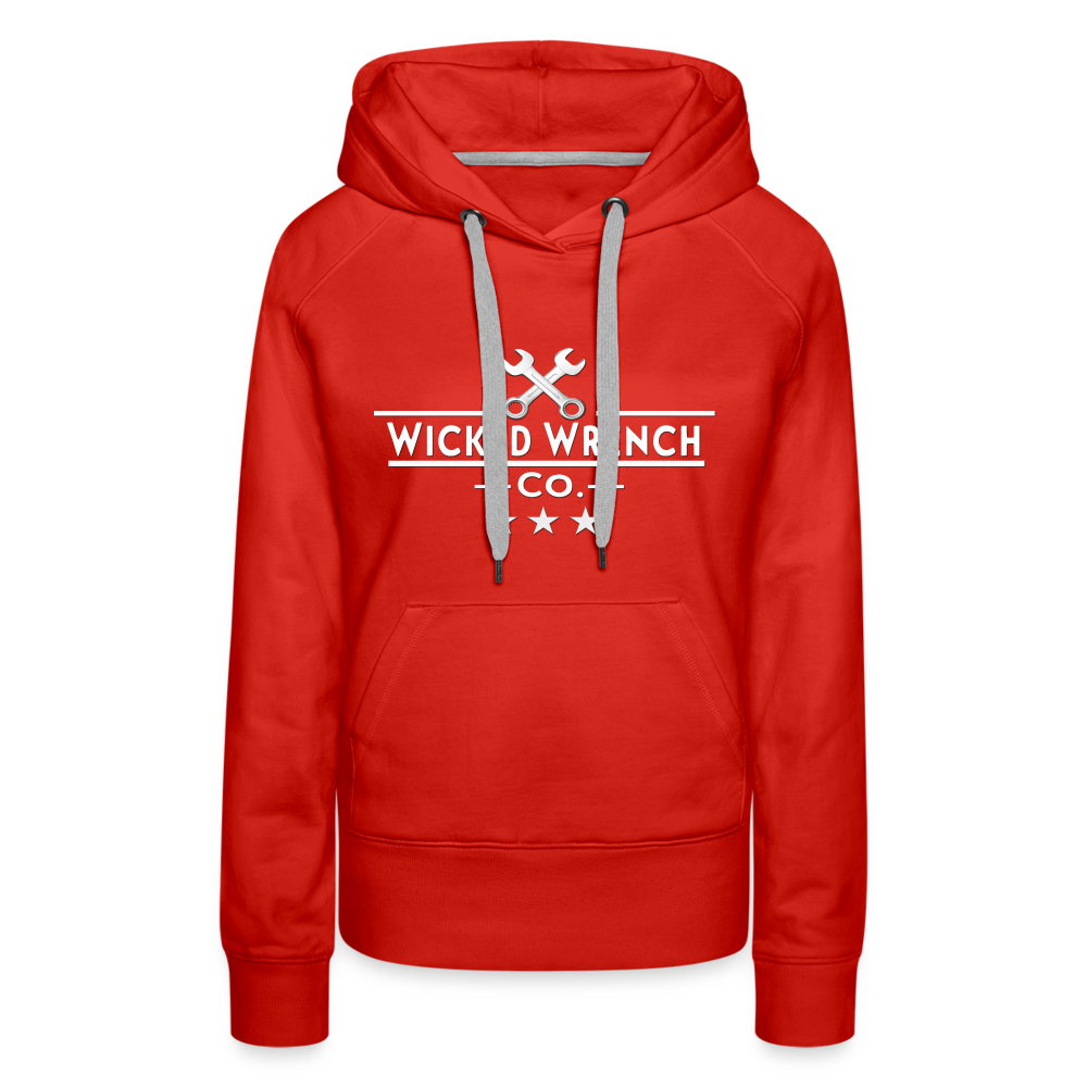 Wicked Wrench Co. Women’s Premium Hoodie - red