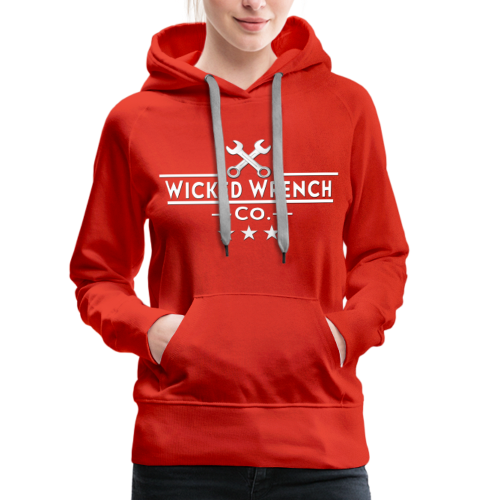 Wicked Wrench Co. Women’s Premium Hoodie - red