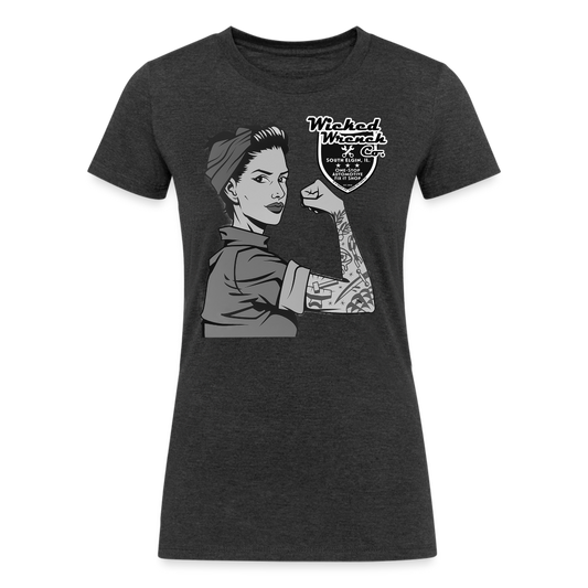 Women's Tri-Blend Organic T-Shirt - heather black