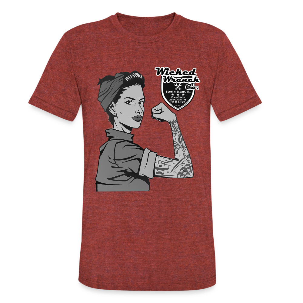 Wicked Wrench Woman Shirt - heather cranberry