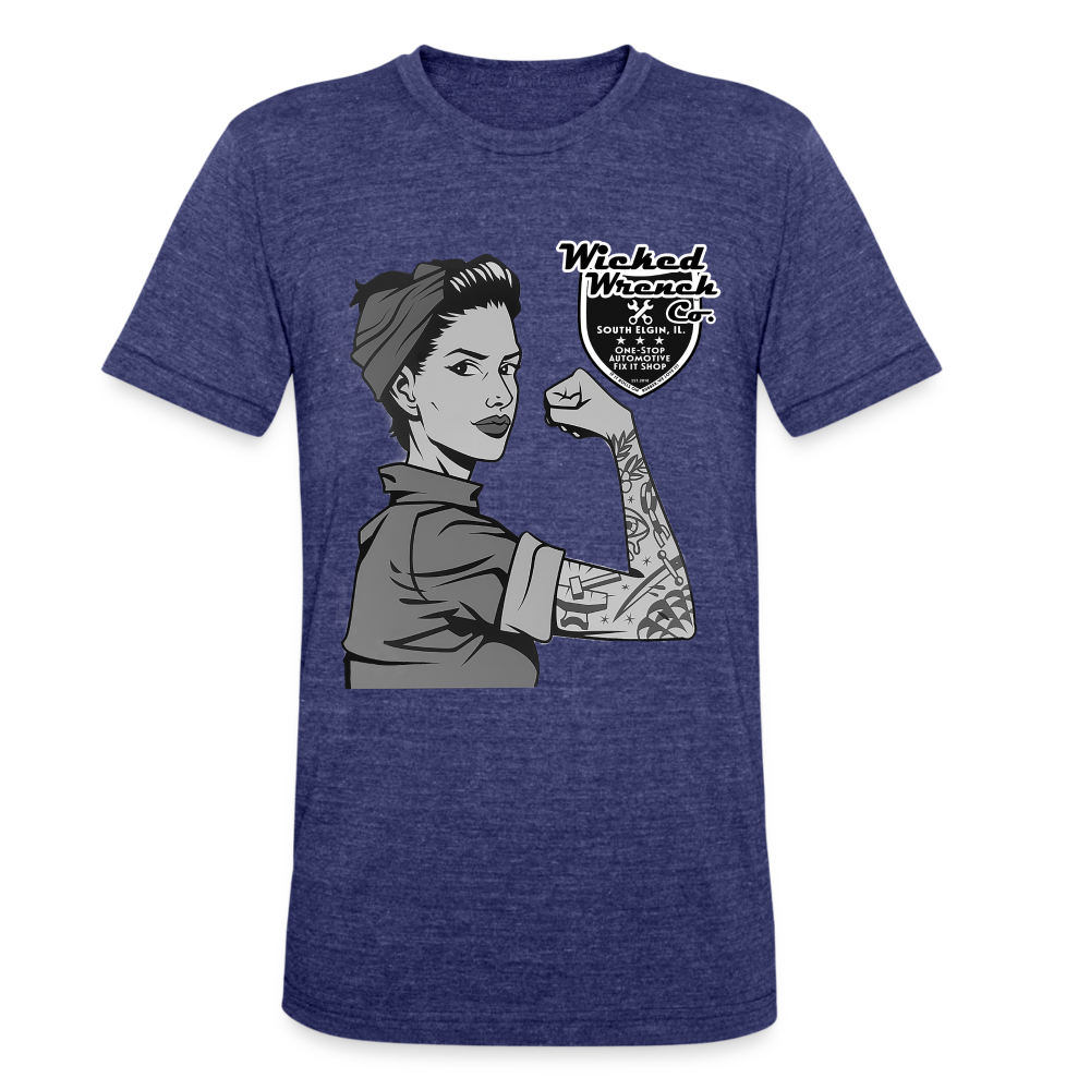 Wicked Wrench Woman Shirt - heather indigo