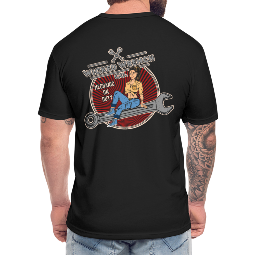 Wicked Wrench Co Mechanic on Duty T-shirt - black