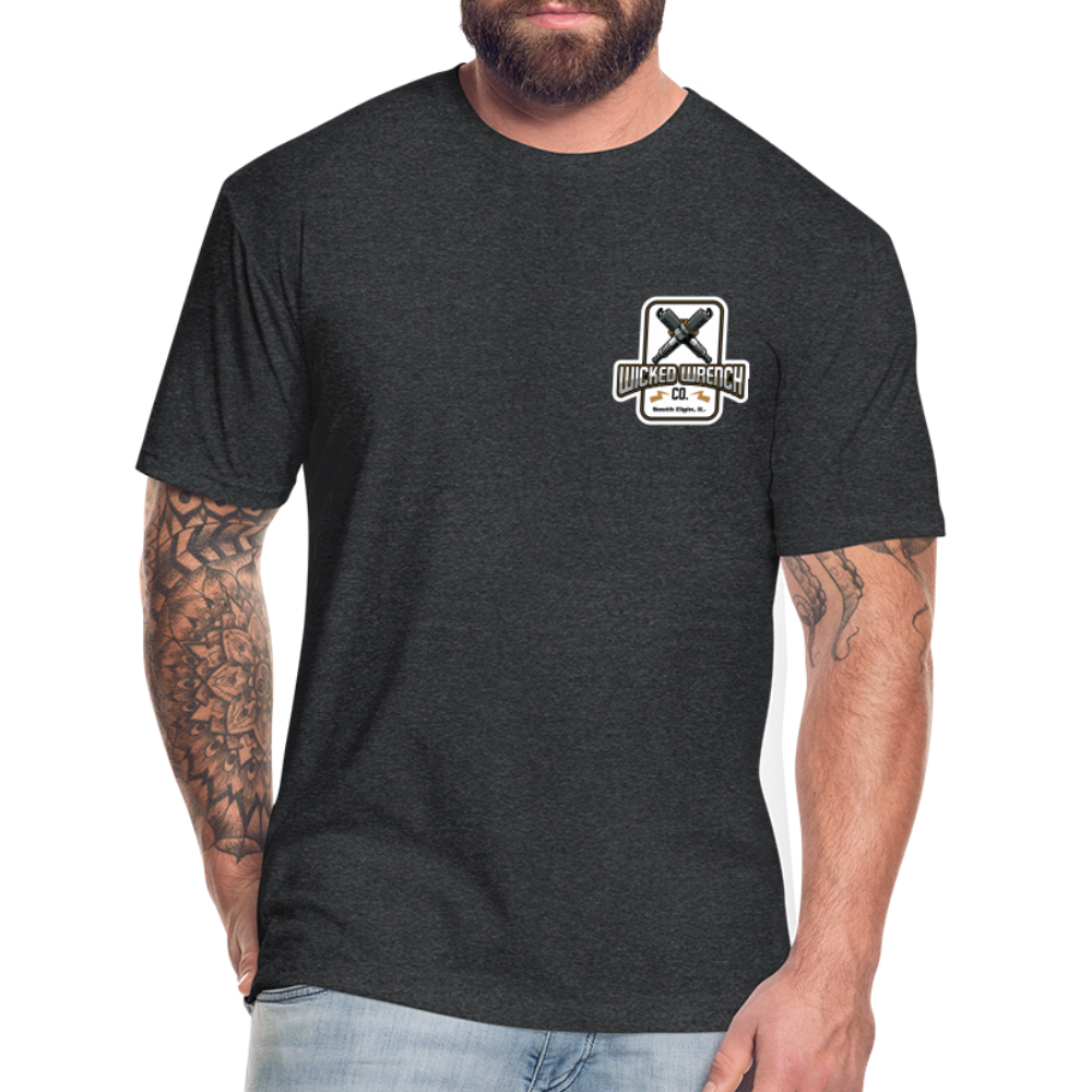 Wicked Wrench Co Mechanic on Duty T-shirt - heather black